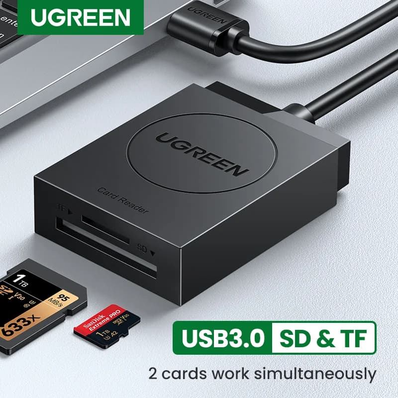 Αναγνώστης Καρτών SD και MicroSD 2-σε-1 USB 3.0