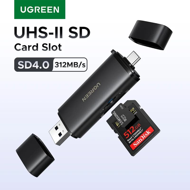 Αναγνώστης καρτών SD 4.0 με USB-C, 312MB/s