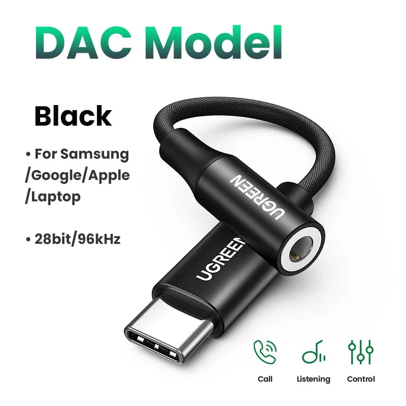 Αντάπτορας Ακουστικών USB-C σε 3.5mm με DAC