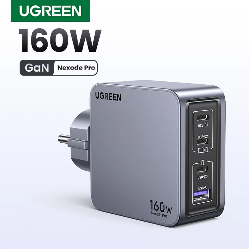 Φορτιστής USB-C GaN 160W με Κορεάτικη Πρίζα