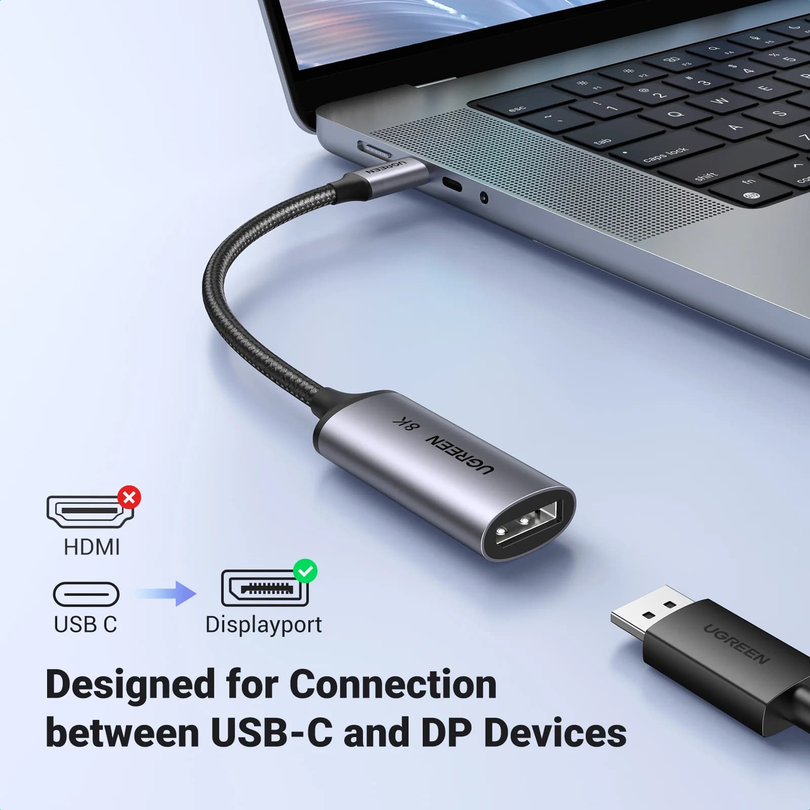 Καλώ Προσαρμογέα USB-C σε DisplayPort 1.4 8K