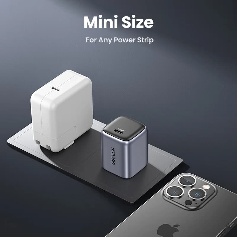 Φορτιστής Γρήγορης Φόρτισης GaN USB-C 20W, Πρίζα ΗΠΑ