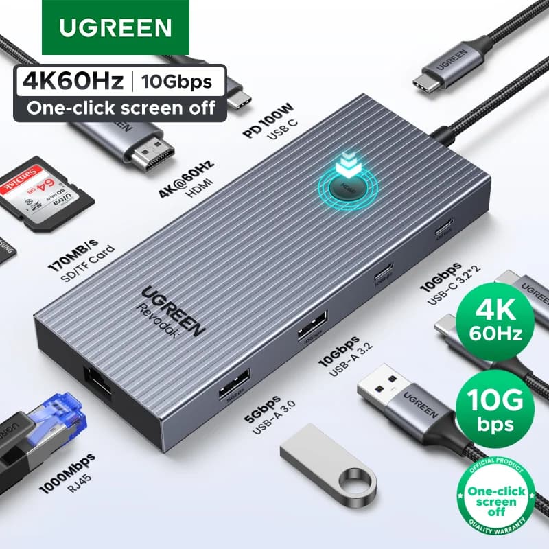 Hub USB-C με 4K HDMI, Ethernet και PD 100W