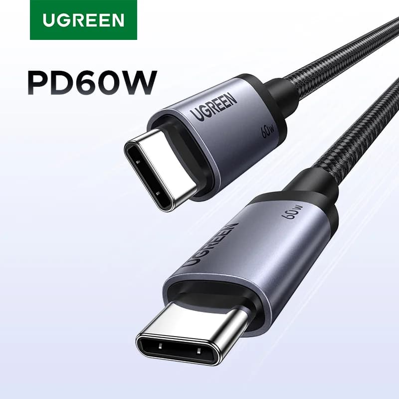 Καλώδιο USB-C σε USB-C, 60W PD Γρήγορη Φόρτιση