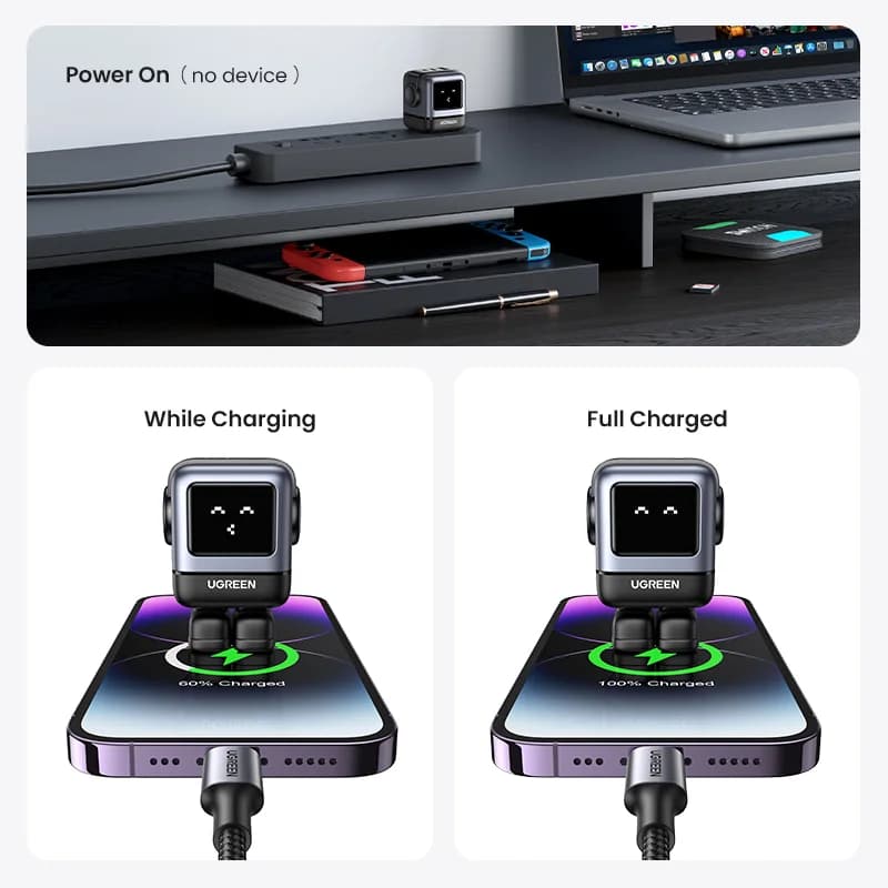 Φορτιστής Τοίχου GaN 65W USB-C, US Plug