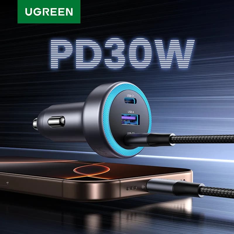 Φορτιστής Αυτοκινήτου Ταχείας Φόρτισης 30W USB-C