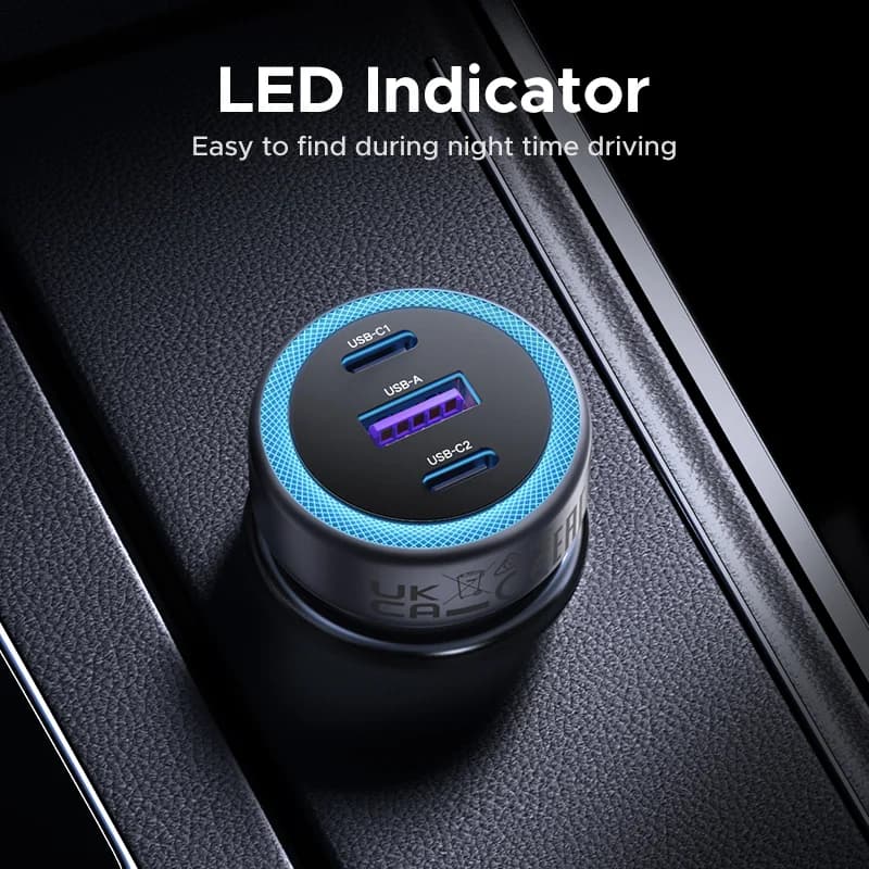 Φορτιστής Αυτοκινήτου Ταχείας Φόρτισης 30W USB-C