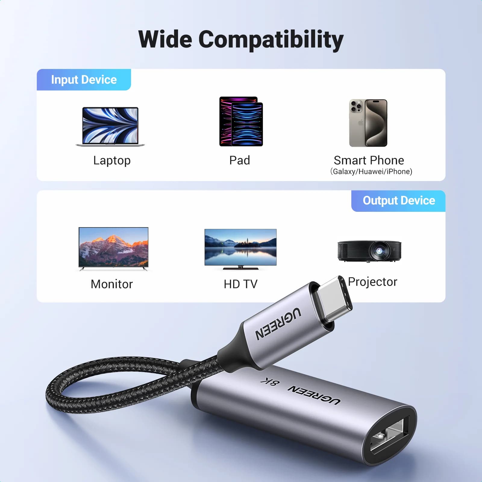 Καλώ Προσαρμογέα USB-C σε DisplayPort 1.4 8K