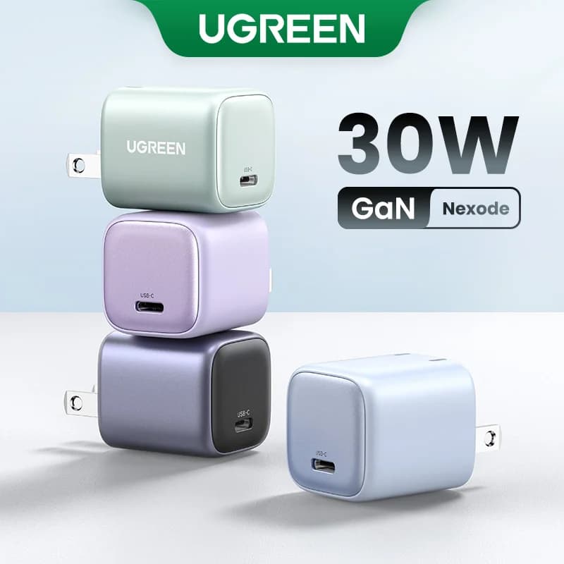 Φορτιστής Τοίχου GaN USB-C 30W Ταχεία Φόρτιση