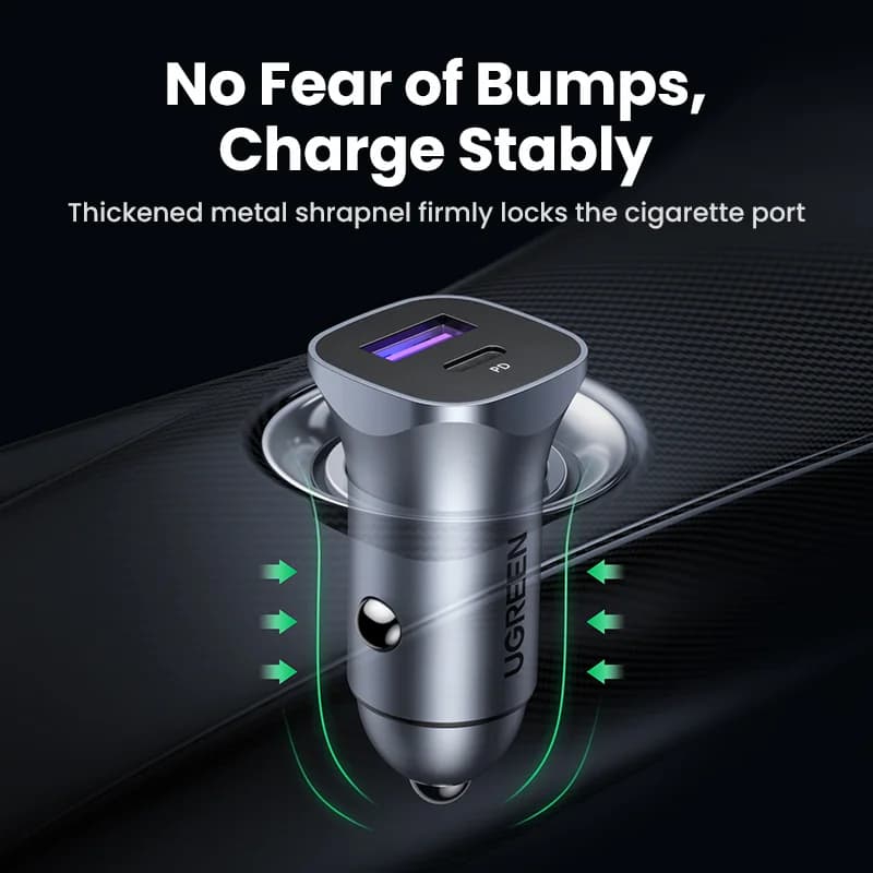 Φορτιστής Αυτοκινήτου USB-C με Γρήγορη Φόρτιση