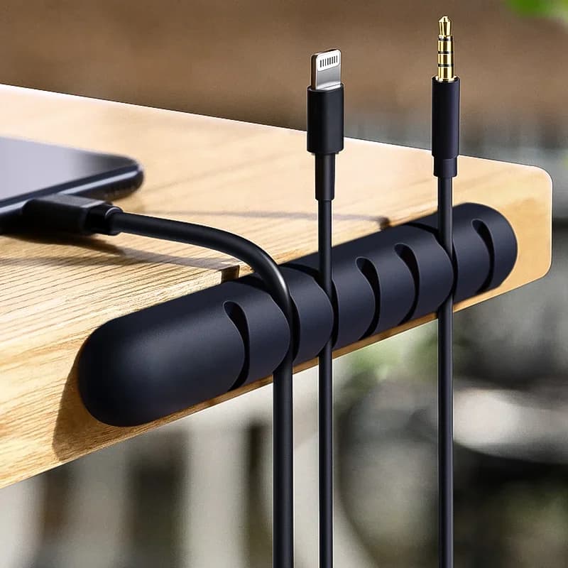 Κλιπ Οργάνωσης Καλωδίων Σιλικόνης USB